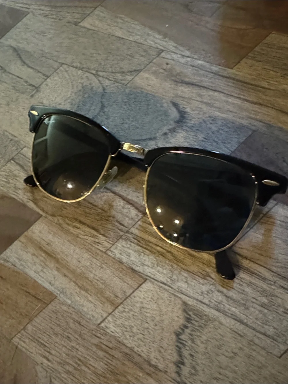 Ray-Ban Clubmaster Classic Glasses Gold‎ Frame